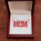 To Mom Wife Mum Boss Forever Necklace w Message Card-Express Your Love Gifts