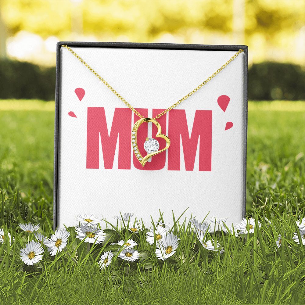 To Mom Wife Mum Boss Forever Necklace w Message Card-Express Your Love Gifts