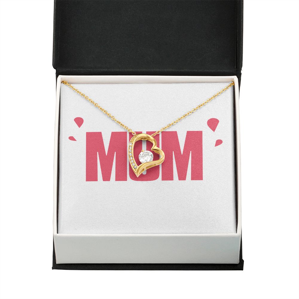 To Mom Wife Mum Boss Forever Necklace w Message Card-Express Your Love Gifts