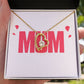 To Mom Wife Mum Boss Forever Necklace w Message Card-Express Your Love Gifts