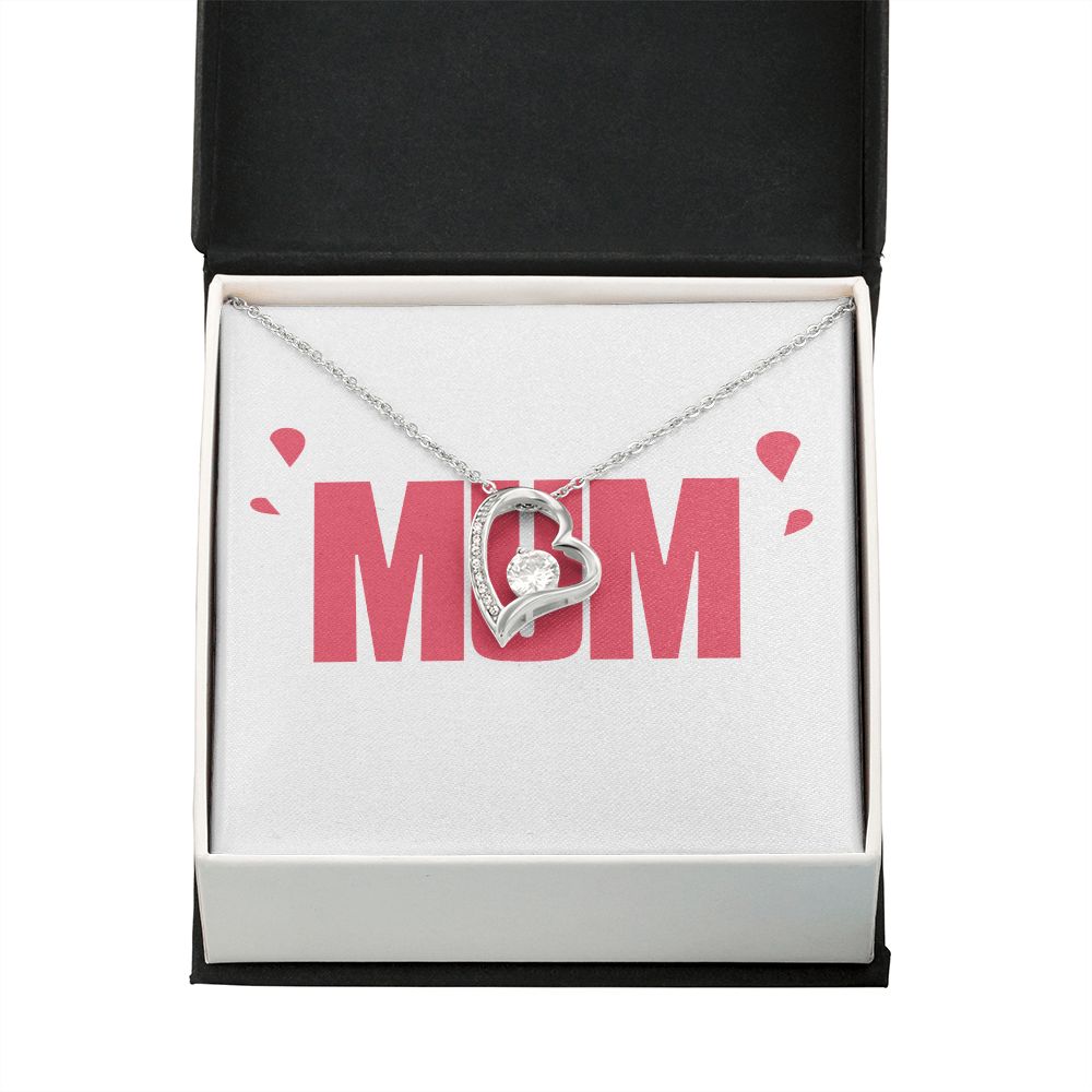 To Mom Wife Mum Boss Forever Necklace w Message Card-Express Your Love Gifts