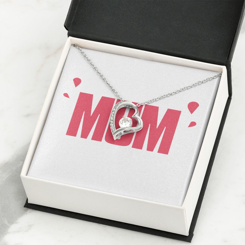 To Mom Wife Mum Boss Forever Necklace w Message Card-Express Your Love Gifts