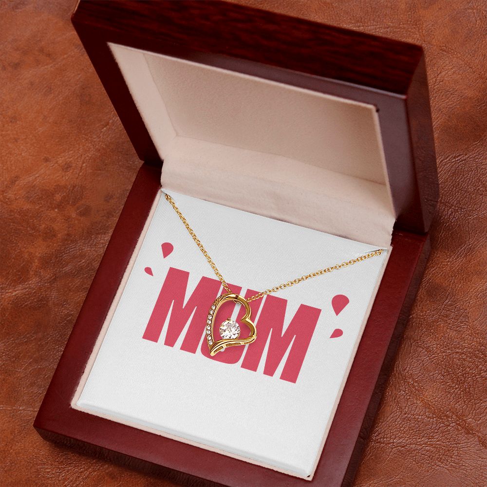 To Mom Wife Mum Boss Forever Necklace w Message Card-Express Your Love Gifts