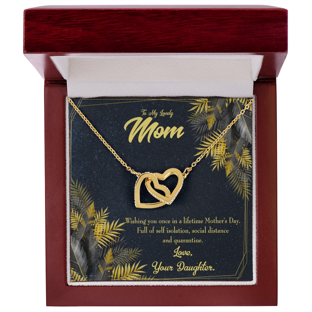 To Mom Wishing a Lifetime Inseparable Necklace-Express Your Love Gifts