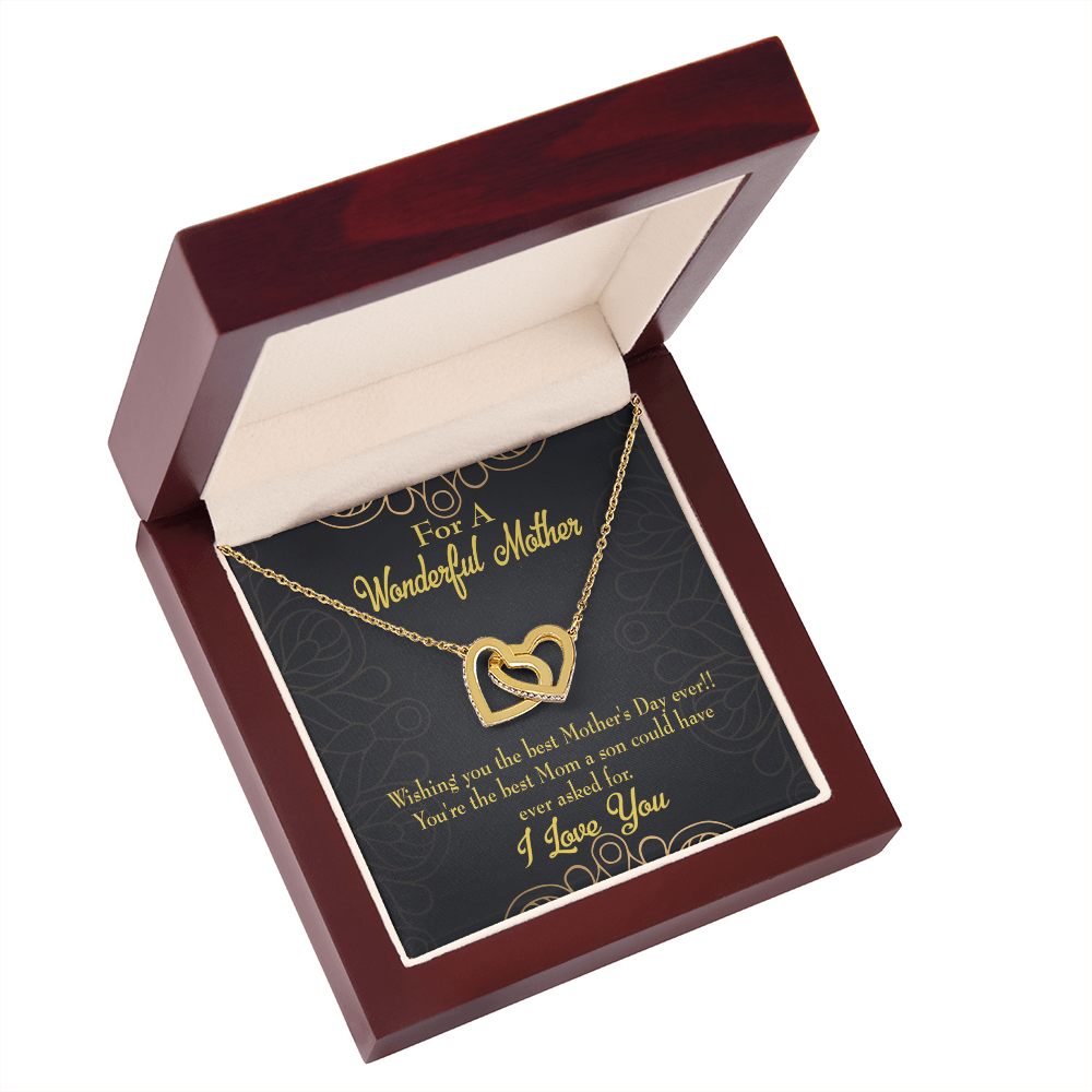 To Mom Wishing You Inseparable Necklace-Express Your Love Gifts