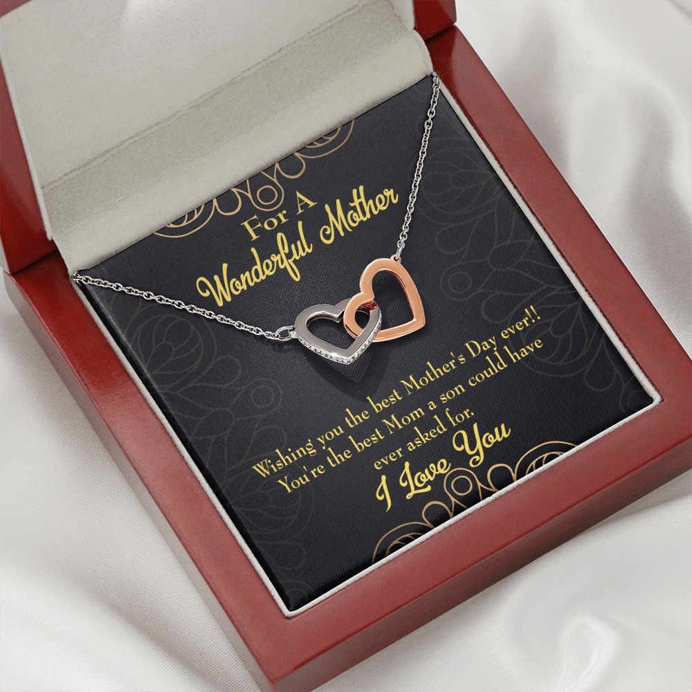To Mom Wishing You Inseparable Necklace-Express Your Love Gifts
