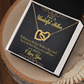 To Mom Wishing You Inseparable Necklace-Express Your Love Gifts