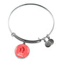 To Mom With Love Circle Pendant Bangle Stainless Steel or 18k Gold 18-22"-Express Your Love Gifts
