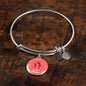 To Mom With Love Circle Pendant Bangle Stainless Steel or 18k Gold 18-22"-Express Your Love Gifts