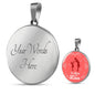 To Mom With Love Mom Gift Circle Necklace Stainless Steel or 18k Gold 18-22"-Express Your Love Gifts