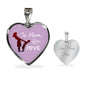 To Mom With Love Necklace Stainless Steel or 18k Gold Heart Pendant 18-22"-Express Your Love Gifts