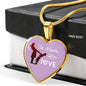 To Mom With Love Necklace Stainless Steel or 18k Gold Heart Pendant 18-22"-Express Your Love Gifts