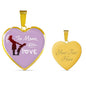 To Mom With Love Necklace Stainless Steel or 18k Gold Heart Pendant 18-22"-Express Your Love Gifts