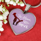 To Mom With Love Necklace Stainless Steel or 18k Gold Heart Pendant 18-22"-Express Your Love Gifts