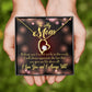 To Mom Without You Forever Necklace w Message Card-Express Your Love Gifts