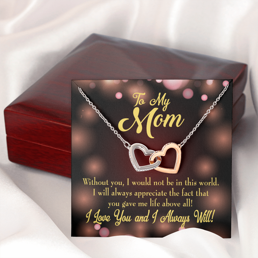 To Mom Without You Inseparable Necklace-Express Your Love Gifts