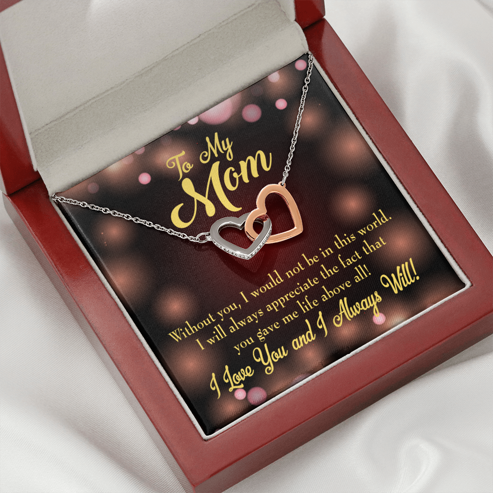 To Mom Without You Inseparable Necklace-Express Your Love Gifts