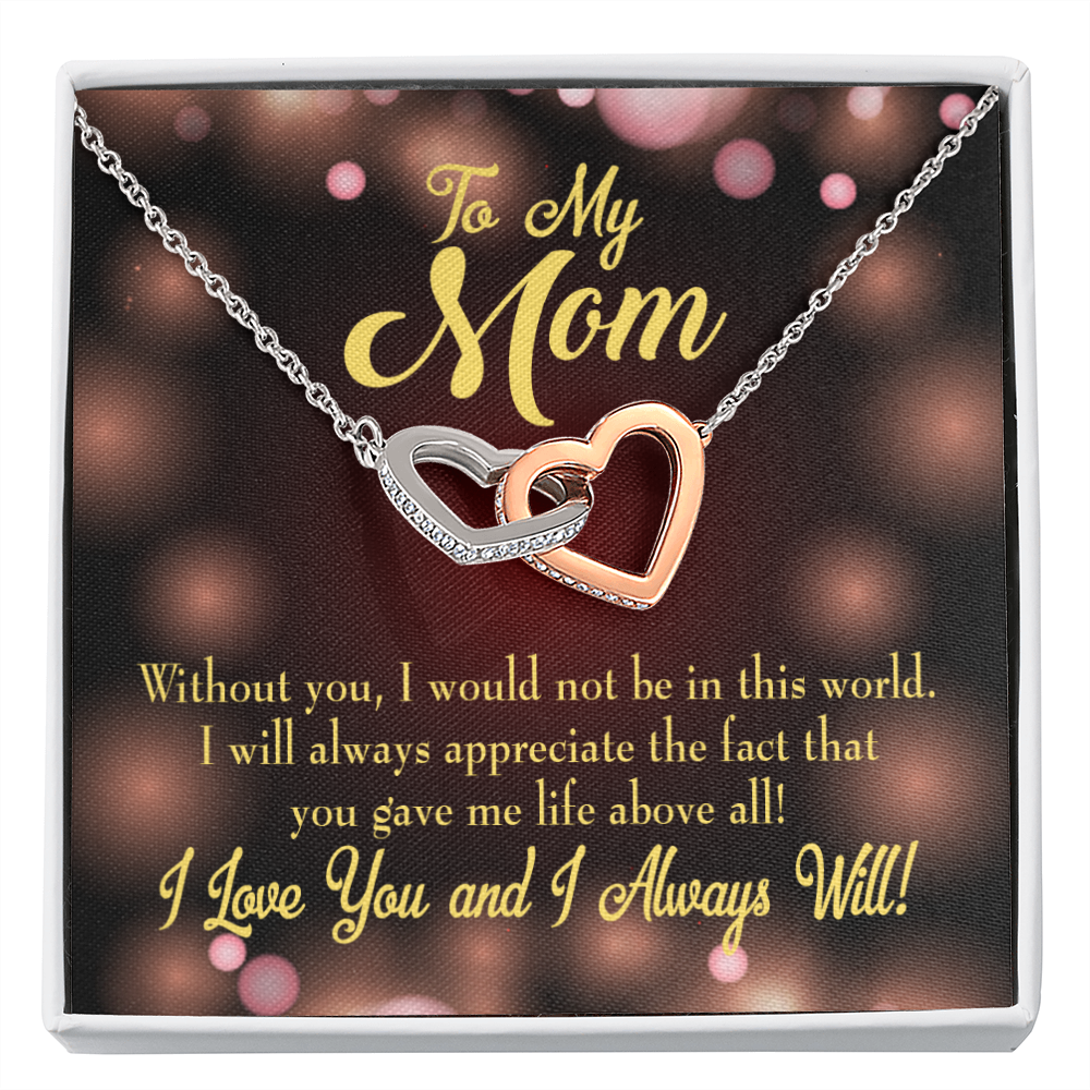 To Mom Without You Inseparable Necklace-Express Your Love Gifts