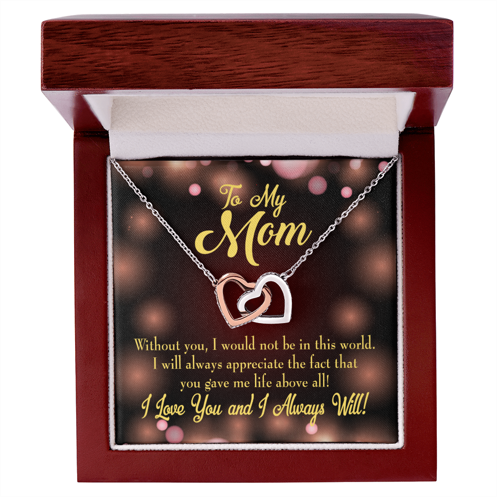 To Mom Without You Inseparable Necklace-Express Your Love Gifts