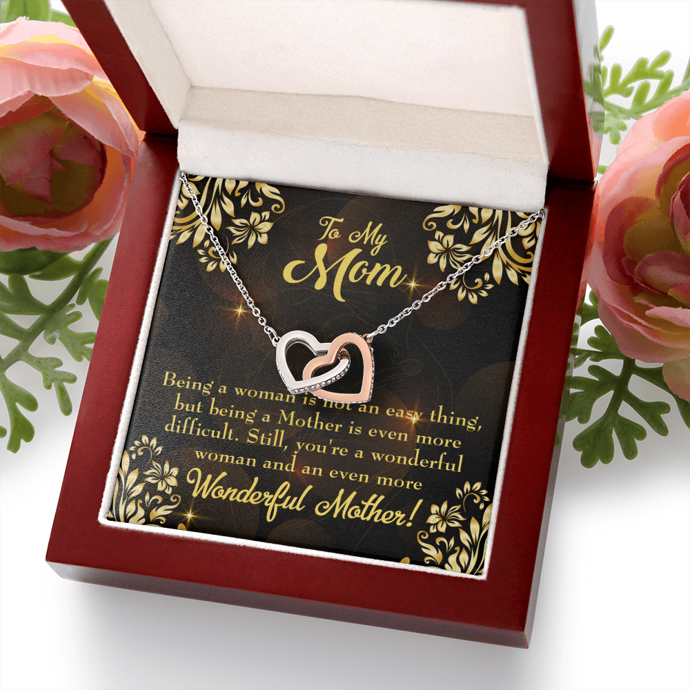 To Mom Wonderful Woman Mother Inseparable Necklace-Express Your Love Gifts