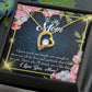 To Mom Words Not Enough Forever Necklace w Message Card-Express Your Love Gifts