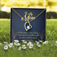 To Mom Years to Come Forever Necklace w Message Card-Express Your Love Gifts