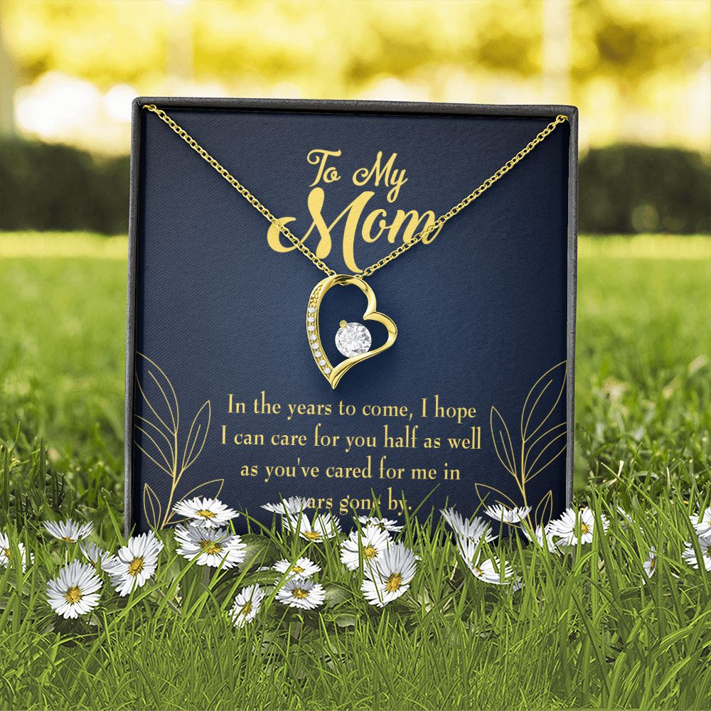 To Mom Years to Come Forever Necklace w Message Card-Express Your Love Gifts