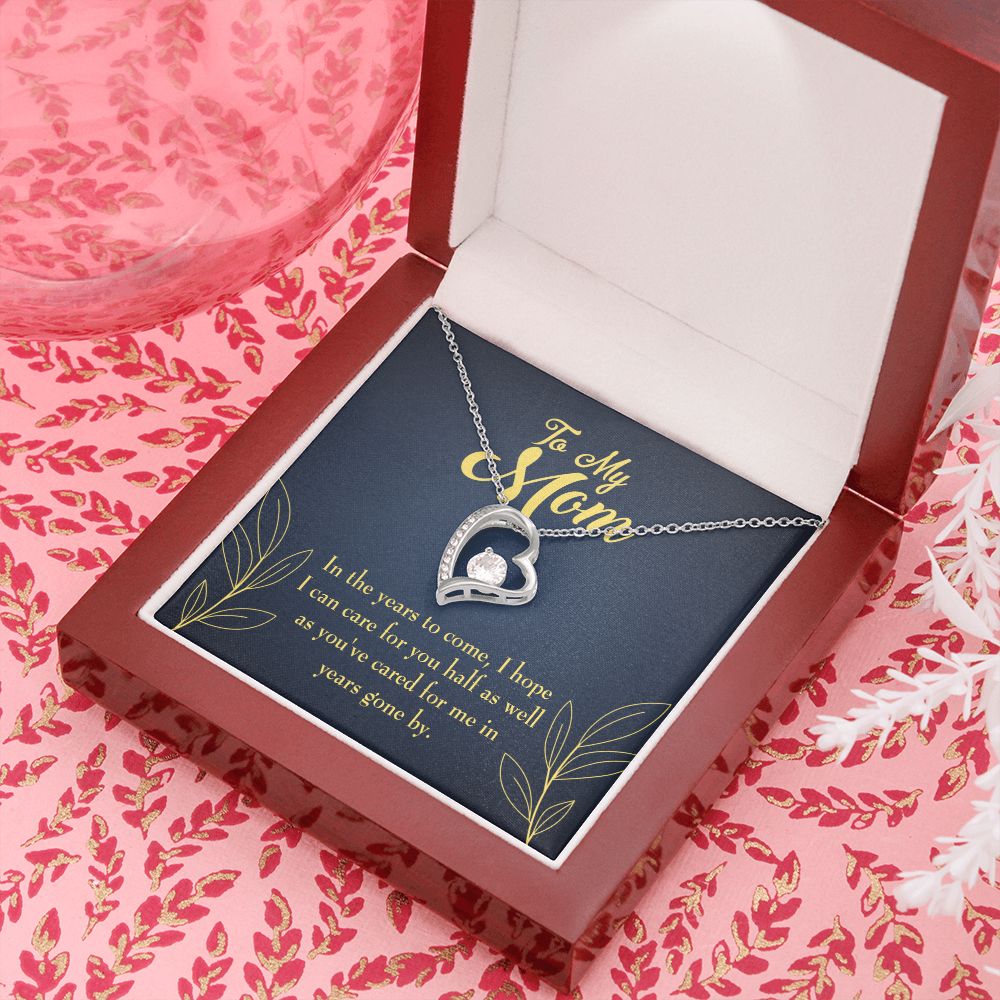 To Mom Years to Come Forever Necklace w Message Card-Express Your Love Gifts