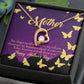 To Mom You Always Sacrifice Forever Necklace w Message Card-Express Your Love Gifts