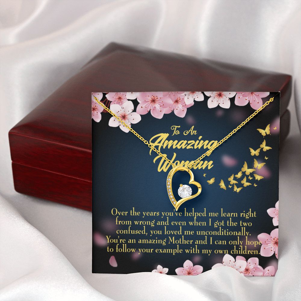 To Mom You Loved Me Forever Necklace w Message Card-Express Your Love Gifts