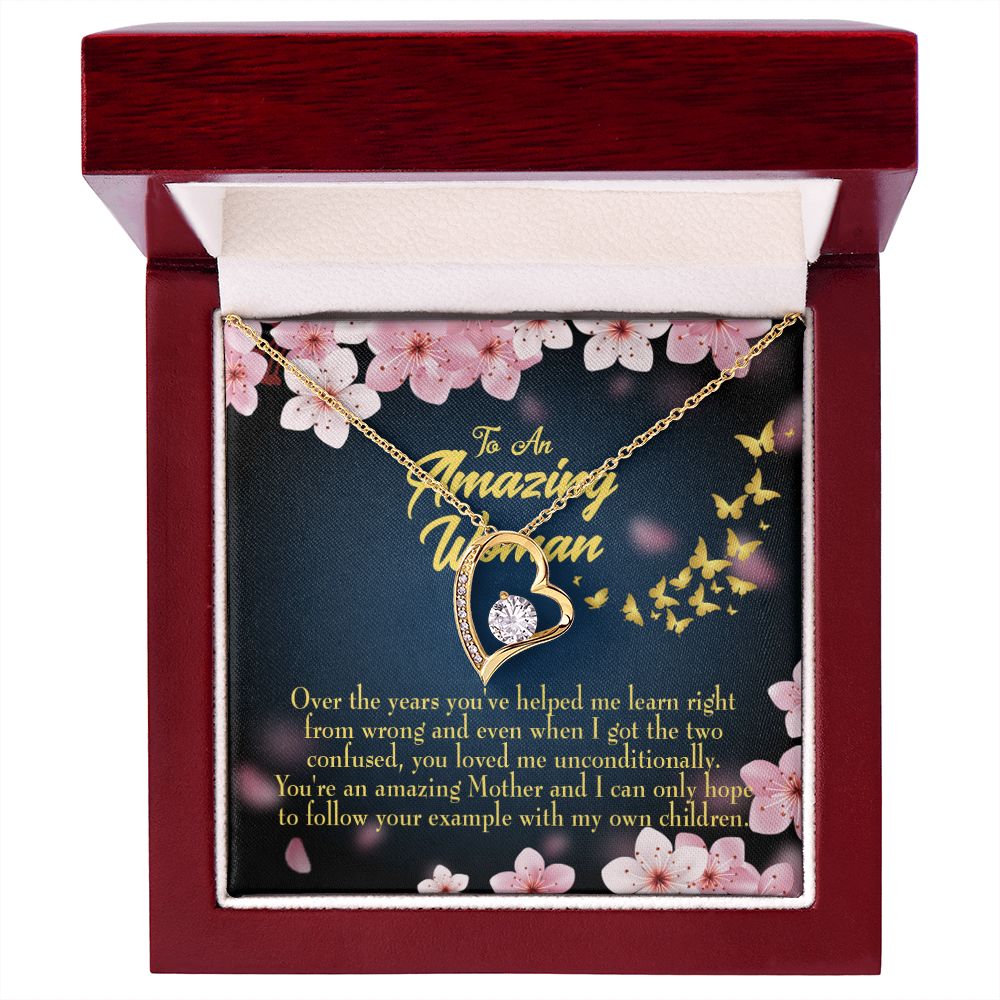 To Mom You Loved Me Forever Necklace w Message Card-Express Your Love Gifts