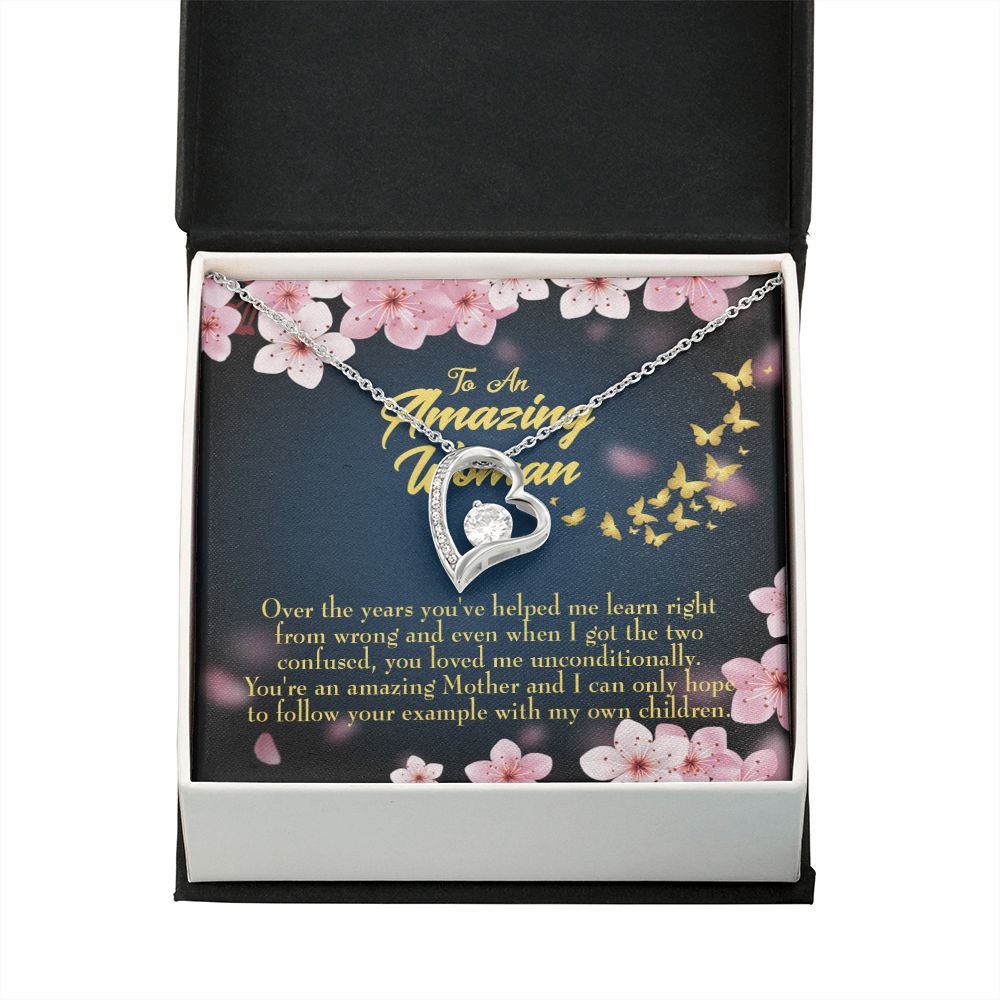 To Mom You Loved Me Forever Necklace w Message Card-Express Your Love Gifts