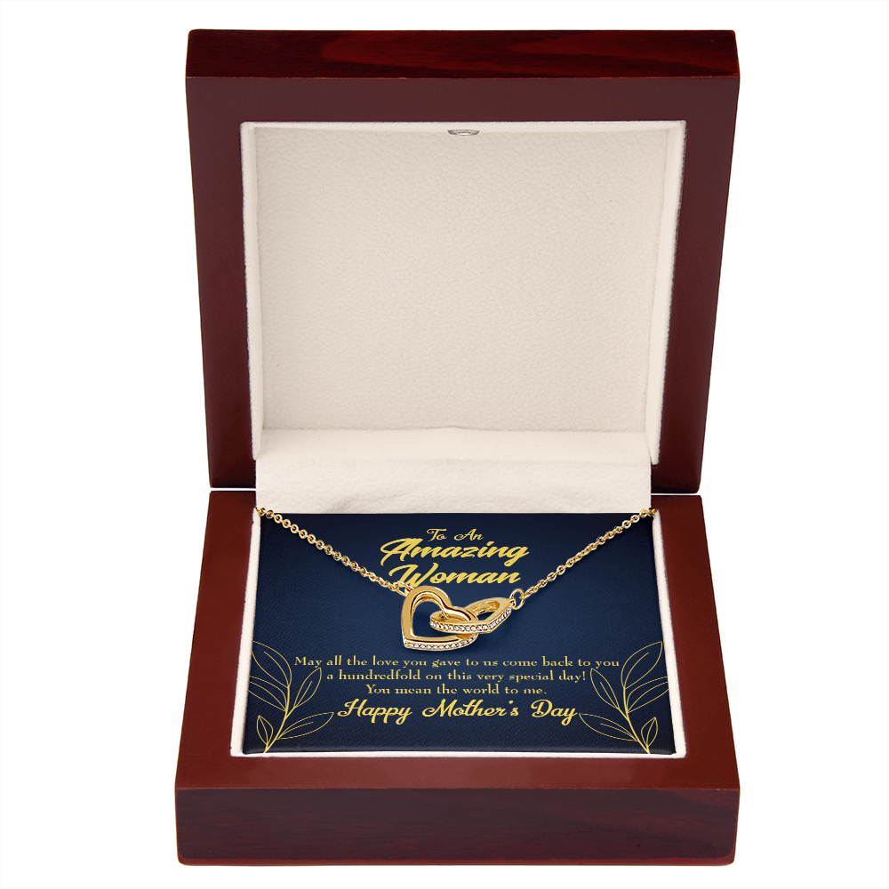 To Mom You Mean the World to Me Inseparable Necklace-Express Your Love Gifts