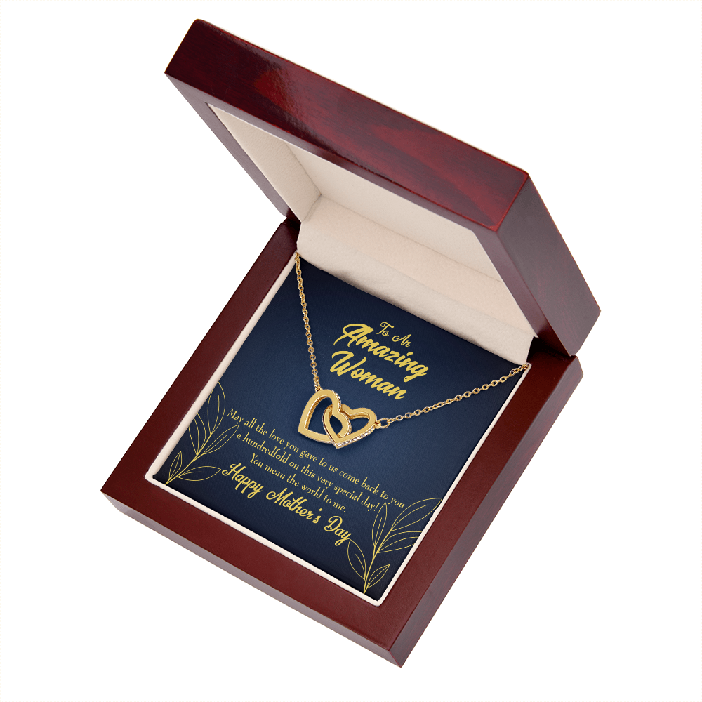 To Mom You Mean the World To Me Inseparable Necklace-Express Your Love Gifts