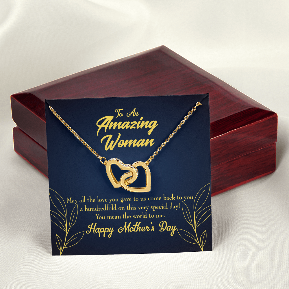 To Mom You Mean the World to Me Inseparable Necklace-Express Your Love Gifts