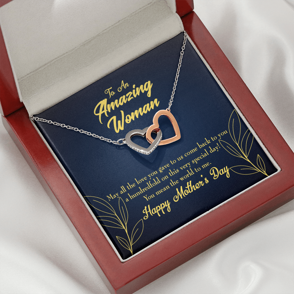 To Mom You Mean the World to Me Inseparable Necklace-Express Your Love Gifts