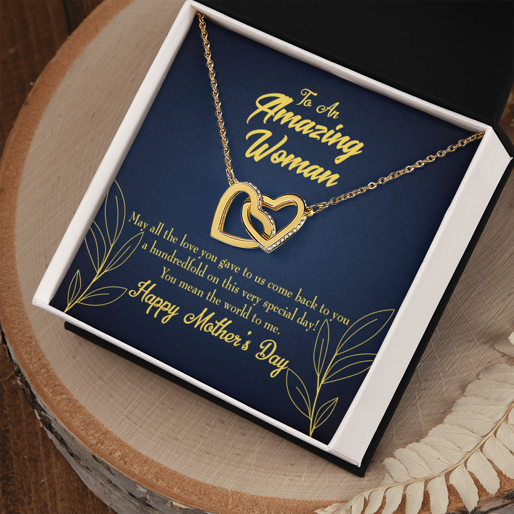 To Mom You Mean the World To Me Inseparable Necklace-Express Your Love Gifts