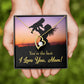 To Mom You're the Best Forever Necklace w Message Card-Express Your Love Gifts