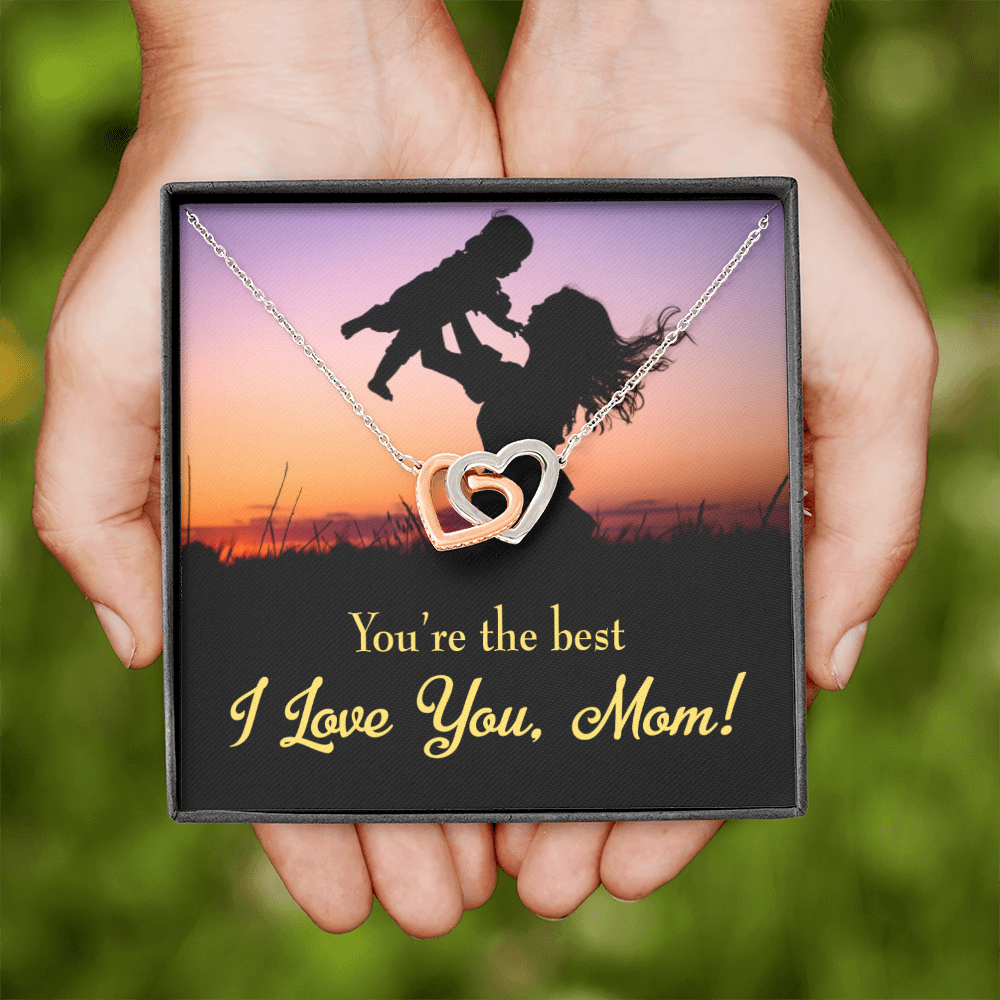 To Mom You're the Best Inseparable Necklace-Express Your Love Gifts