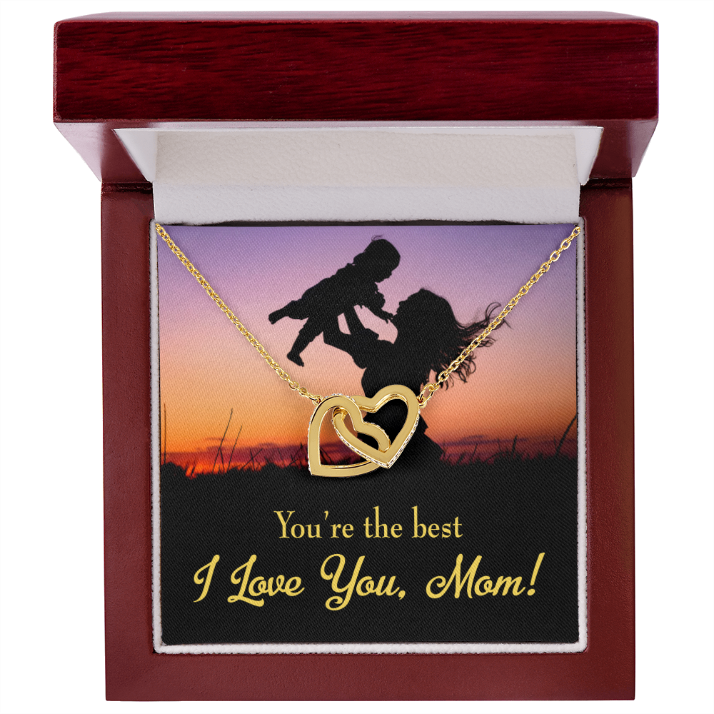 To Mom You're the Best Inseparable Necklace-Express Your Love Gifts
