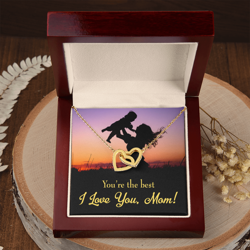 To Mom You're the Best Inseparable Necklace-Express Your Love Gifts