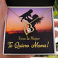 To Mom You're the Best Spanish Forever Necklace w Message Card-Express Your Love Gifts