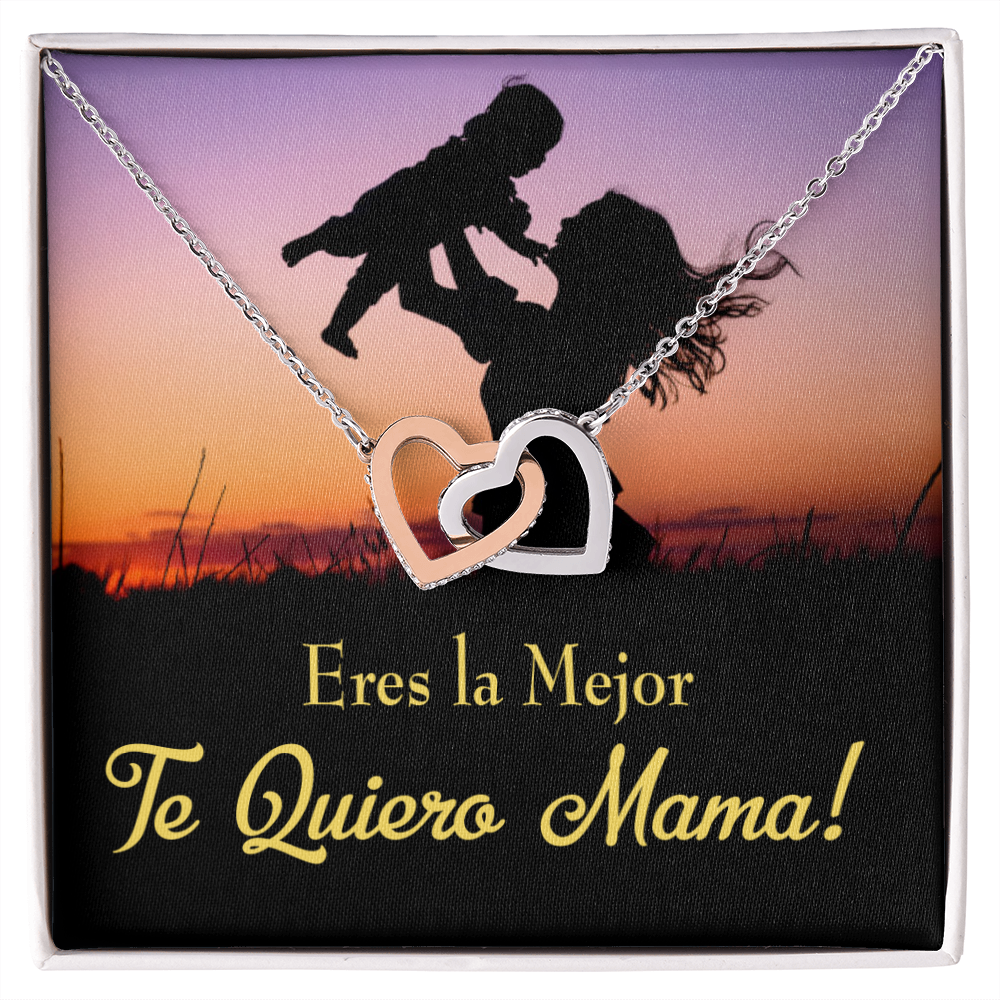 To Mom You're the Best Spanish Inseparable Necklace-Express Your Love Gifts