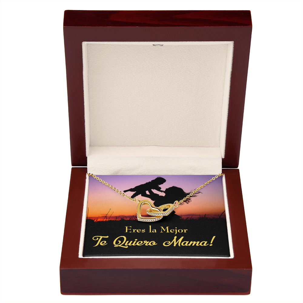 To Mom You're the Best Spanish Inseparable Necklace-Express Your Love Gifts