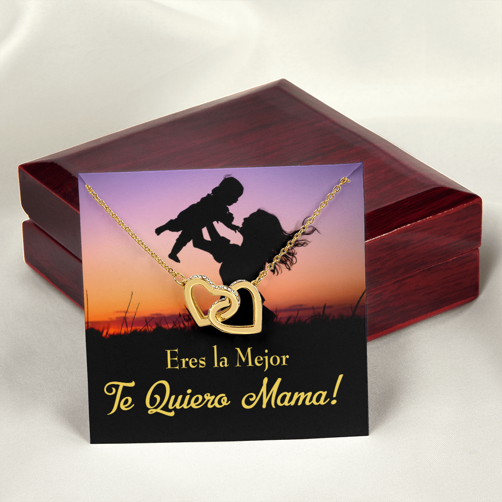 To Mom You're the Best Spanish Inseparable Necklace-Express Your Love Gifts