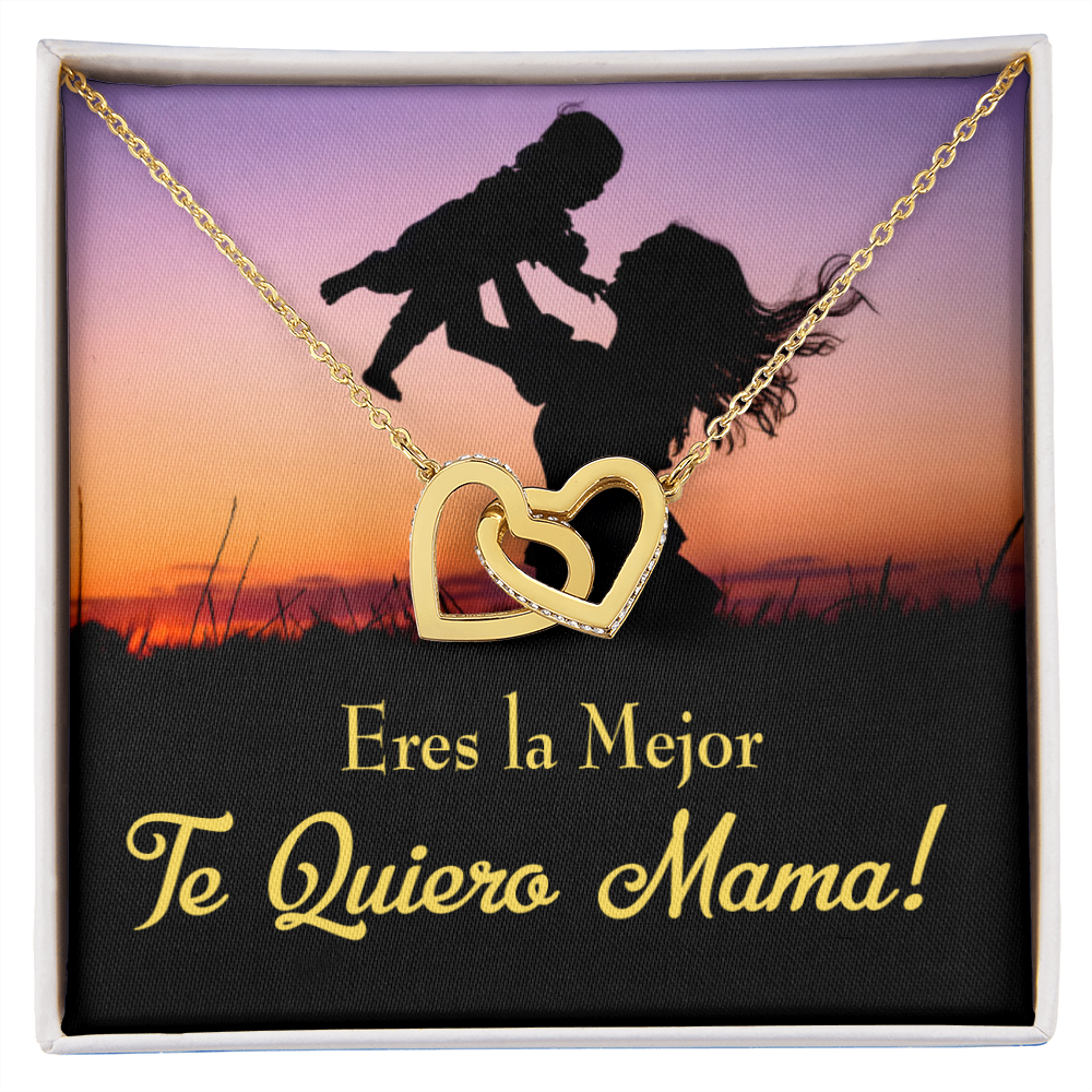 To Mom You're the Best Spanish Inseparable Necklace-Express Your Love Gifts