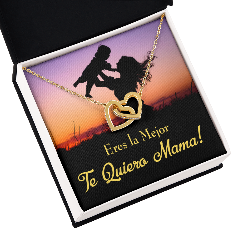 To Mom You're the Best Spanish Inseparable Necklace-Express Your Love Gifts