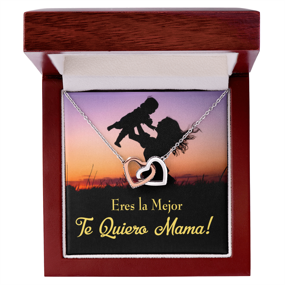 To Mom You're the Best Spanish Inseparable Necklace-Express Your Love Gifts