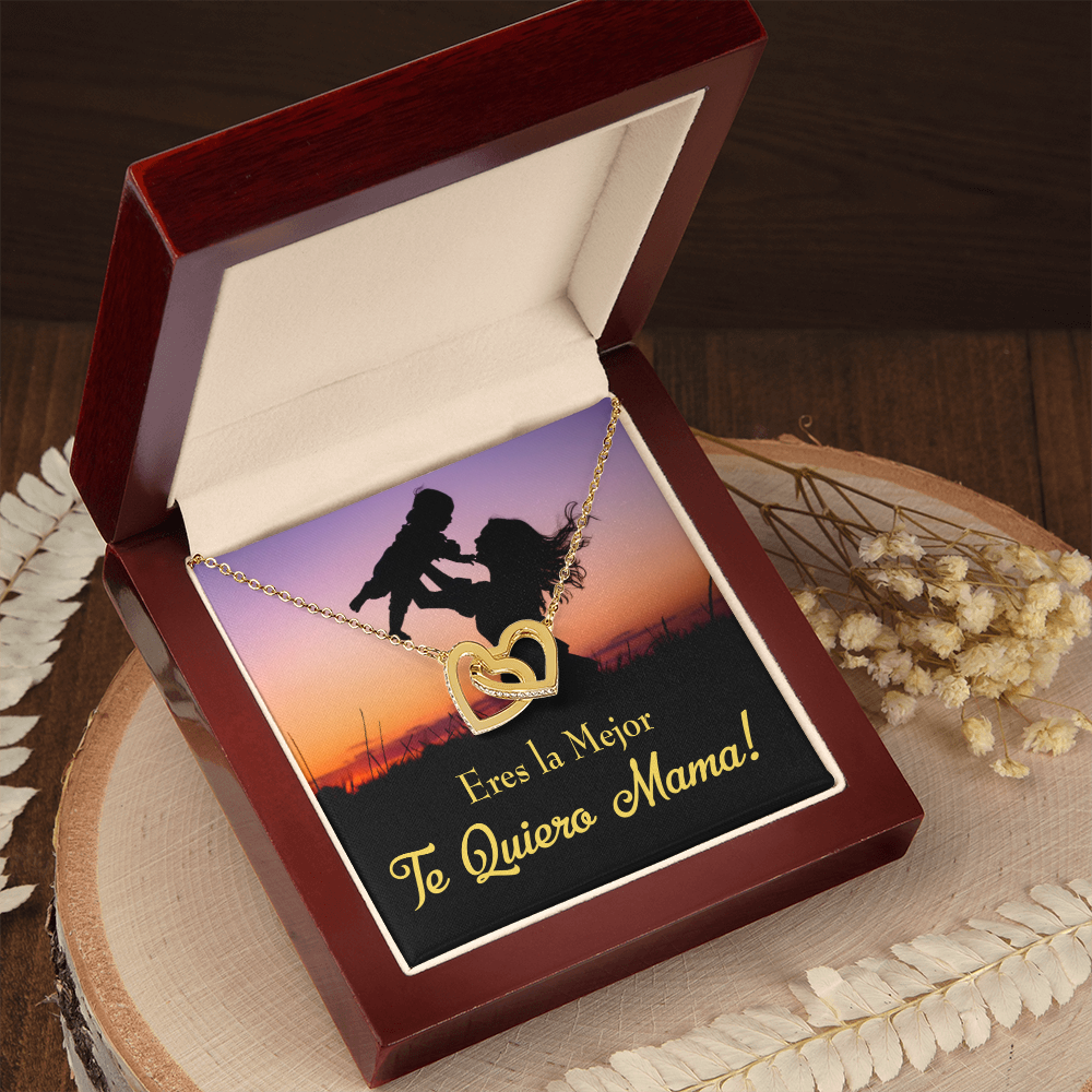 To Mom You're the Best Spanish Inseparable Necklace-Express Your Love Gifts