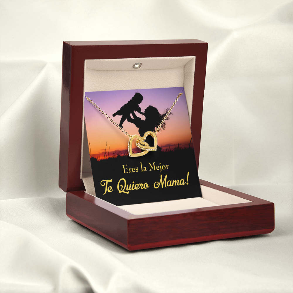 To Mom You're the Best Spanish Inseparable Necklace-Express Your Love Gifts